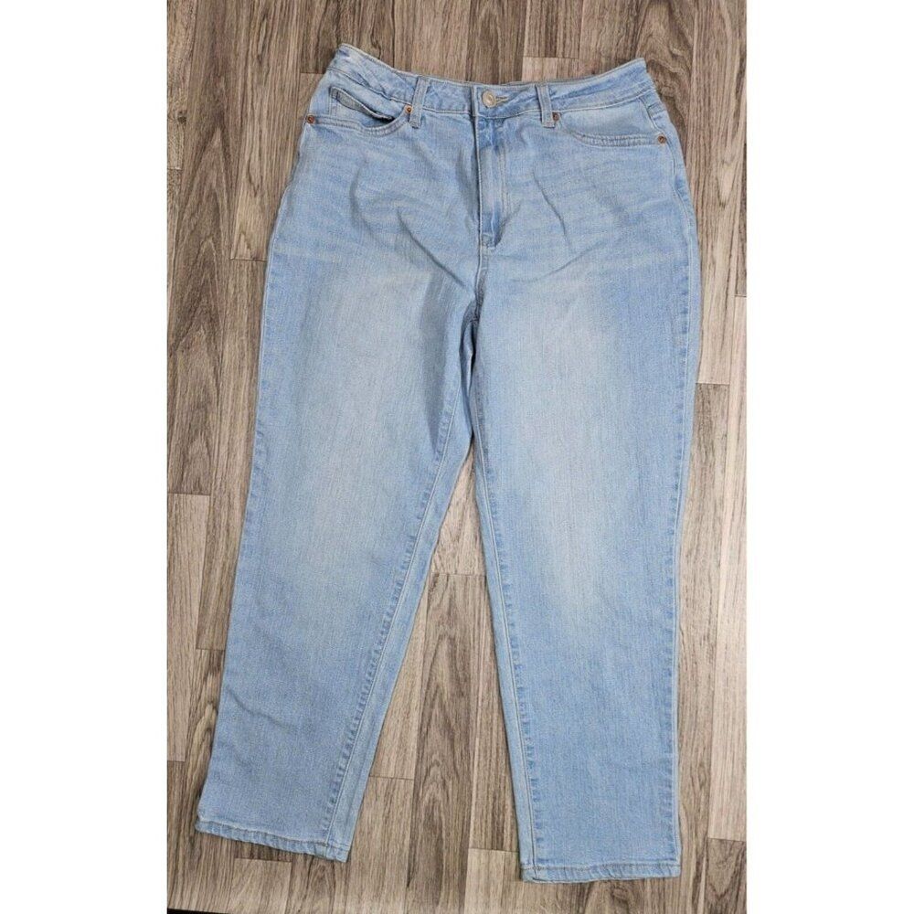 (3/$35) NOBO No Boundaries Juniors Size 11 Tapered Leg Pockets Denim Blue Jeans
